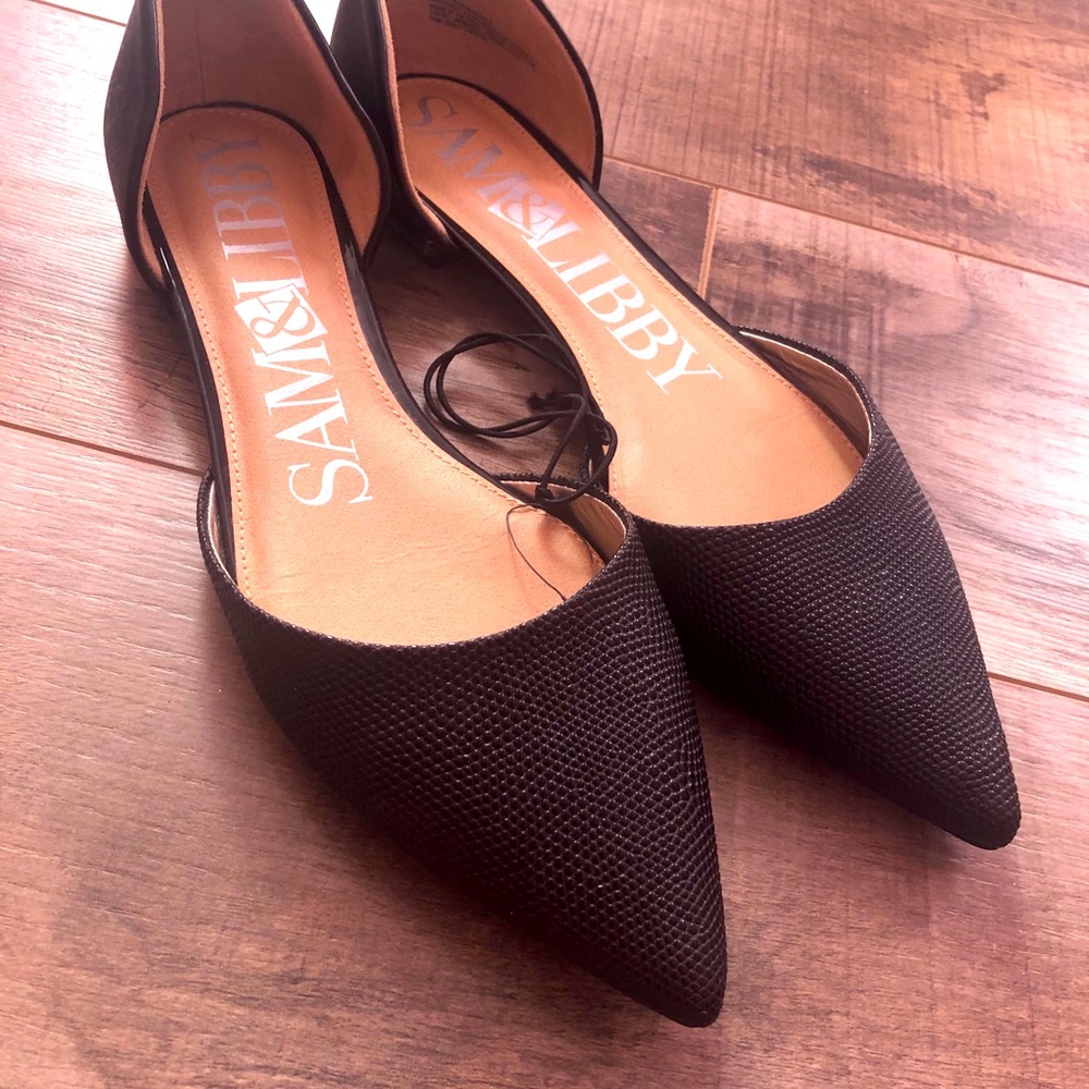 sam & libby pointed toe flats